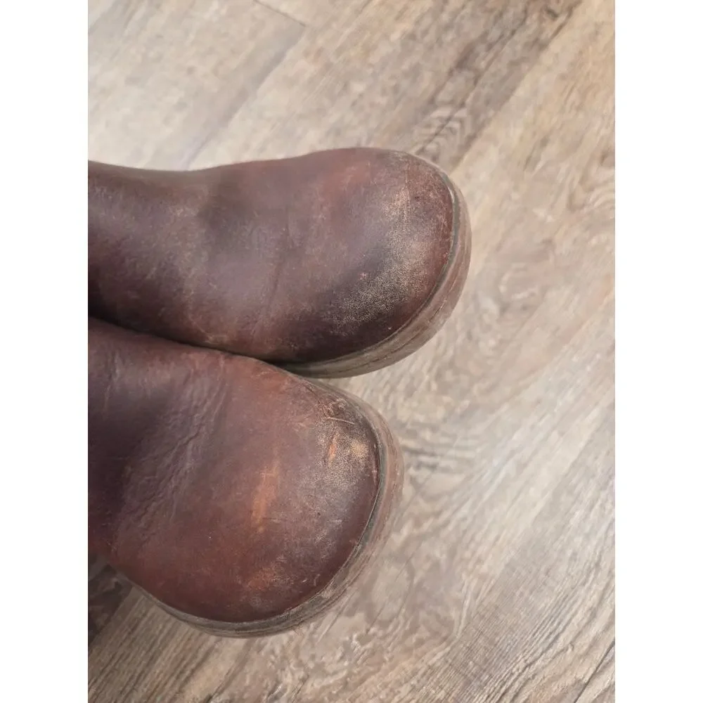 Comfortiva Align Bootie Zip Leather Weather Proof Ankle Boots Size 7.5M Brown